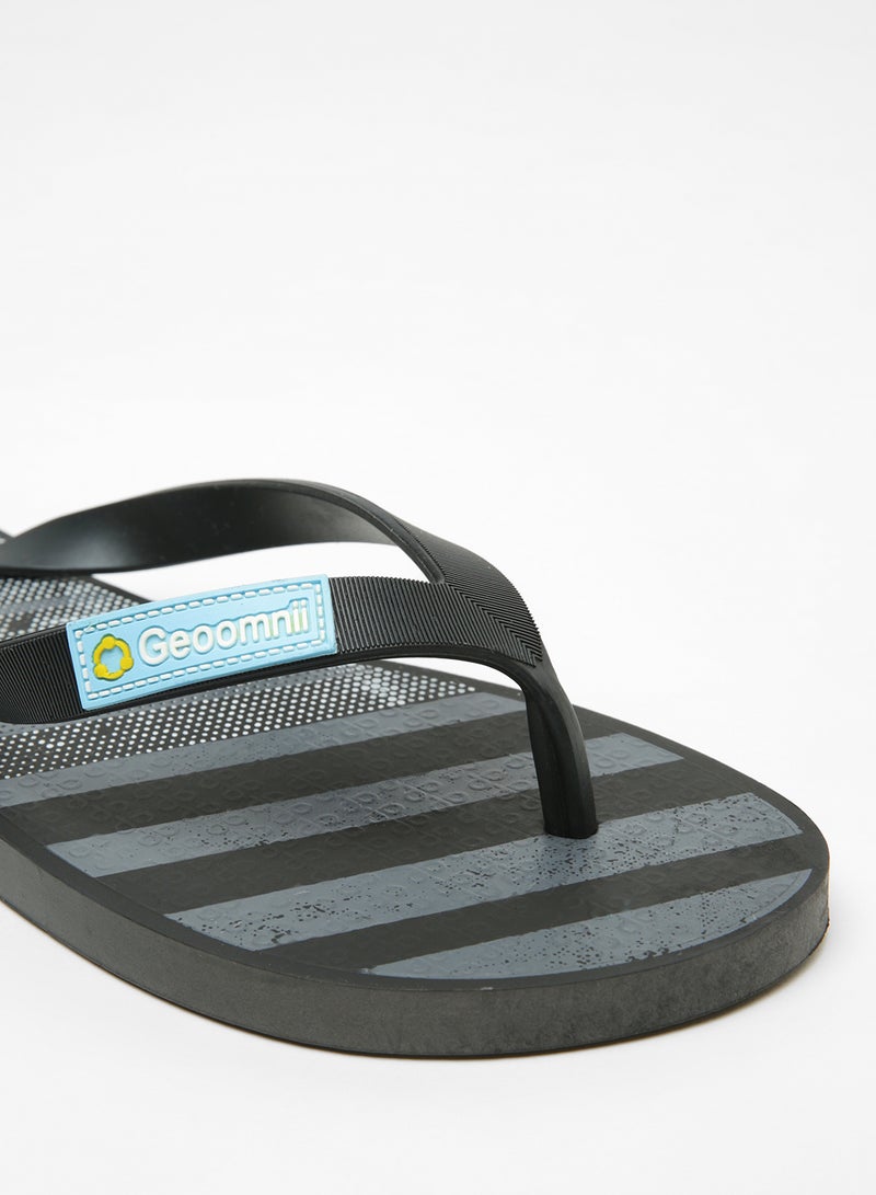 Geoomnii - Vostor Printed Slip On Slipper Grey - Image 1