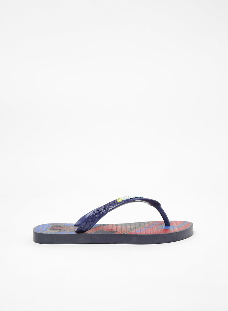 Geoomnii - Belch Printed Slip On Slipper Blue - Image 1