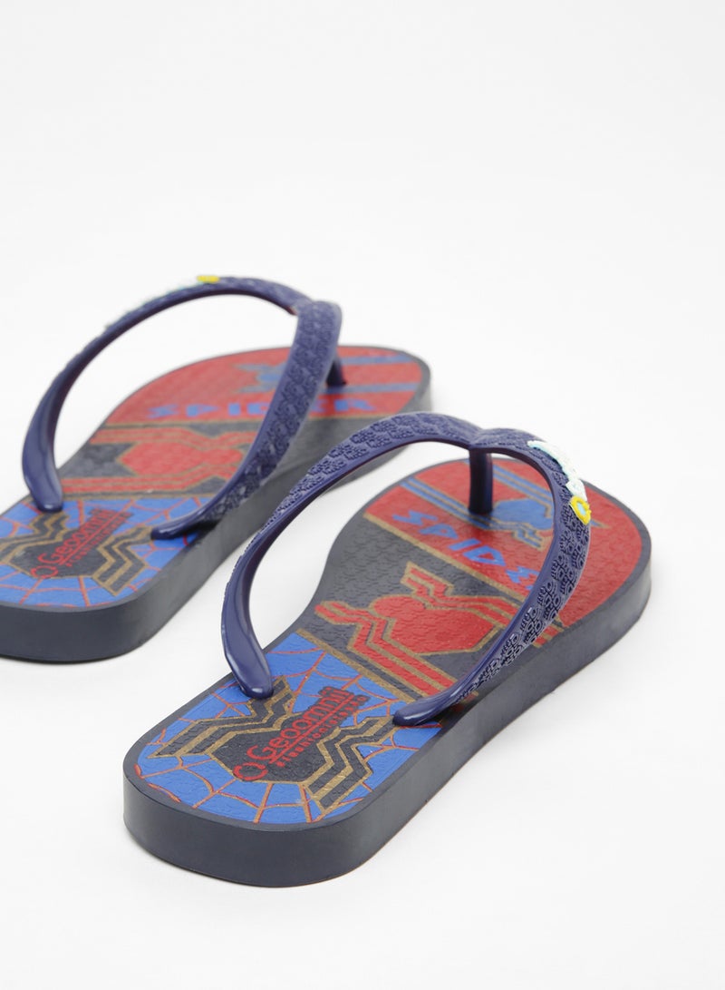Geoomnii - Belch Printed Slip On Slipper Blue - Image 1