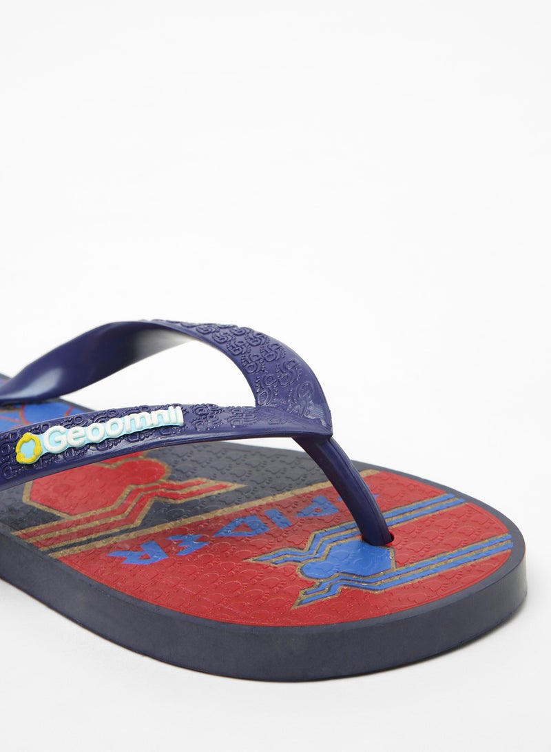 Geoomnii - Belch Printed Slip On Slipper Blue - Image 1
