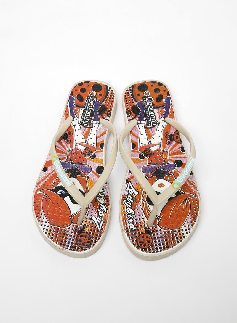 Terris Printed Slip On Slipper Multicolour - v1646834417/N48027081V_2