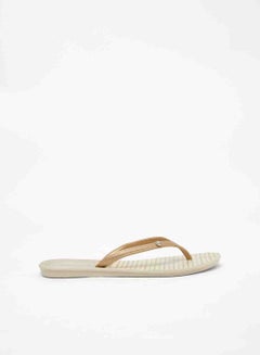 Roslin Printed Slip On Slipper Beige