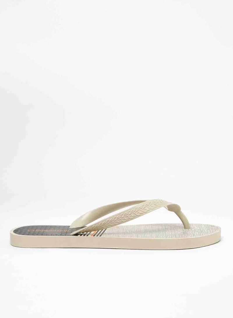 Geoomnii - Nicaro Printed Slip On Slipper Beige/Black - Image 1
