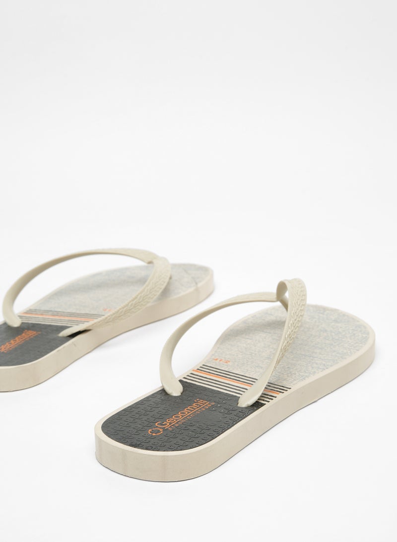 Geoomnii - Nicaro Printed Slip On Slipper Beige/Black - Image 1