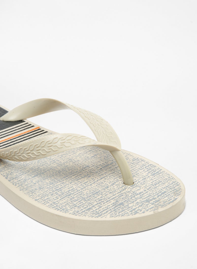 Geoomnii - Nicaro Printed Slip On Slipper Beige/Black - Image 1