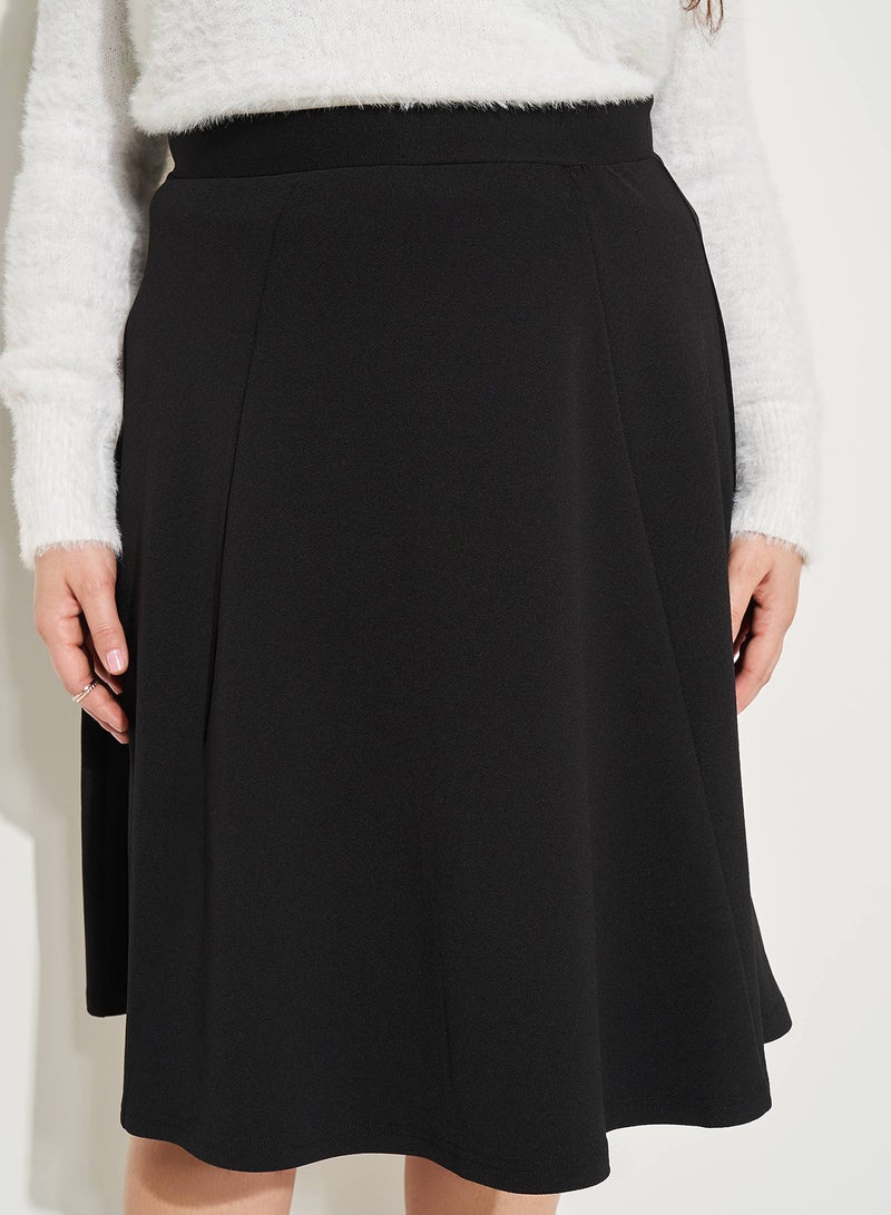 Classic Midi Casual  Skirt Black - v1646834789/N45141738V_6