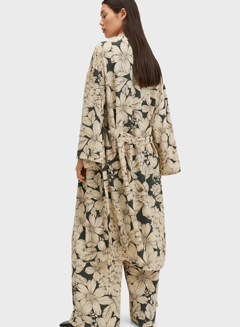 MANGO Longline Printed Kaftan Multicolour  - Image 2