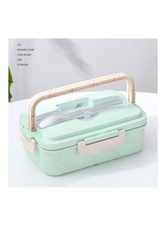 Arabest Wheat Straw Microwave Lunch Box - Green Green 12 x 20 x 7.6cm  - Image 2