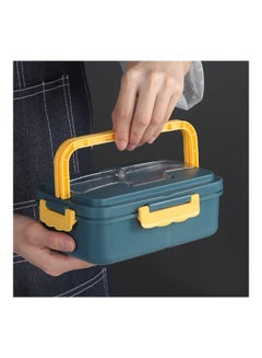 Arabest Wheat Straw Microwave Baby Lunch Box Blue 12 x 20 x 7.6cm  - Image 2
