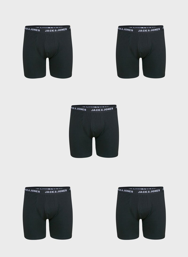 JACK & JONES - Pack Of 5 Essential Trunks Black - Image 1