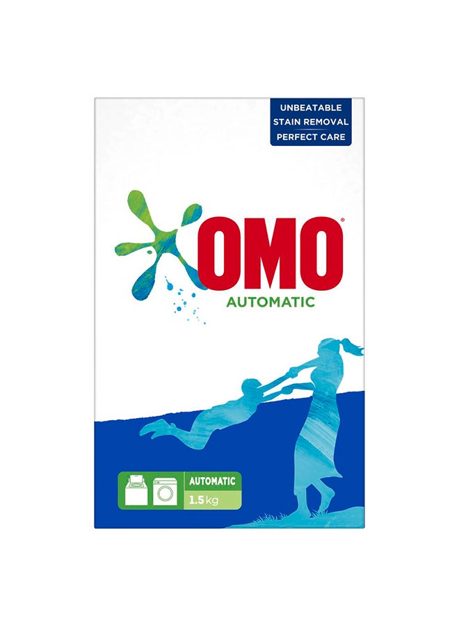 Omo - Antibacterial Fabric Solution Wash Laundry Detergent Active Powder Automatic For Washing Machine 1.25kg - Image 1