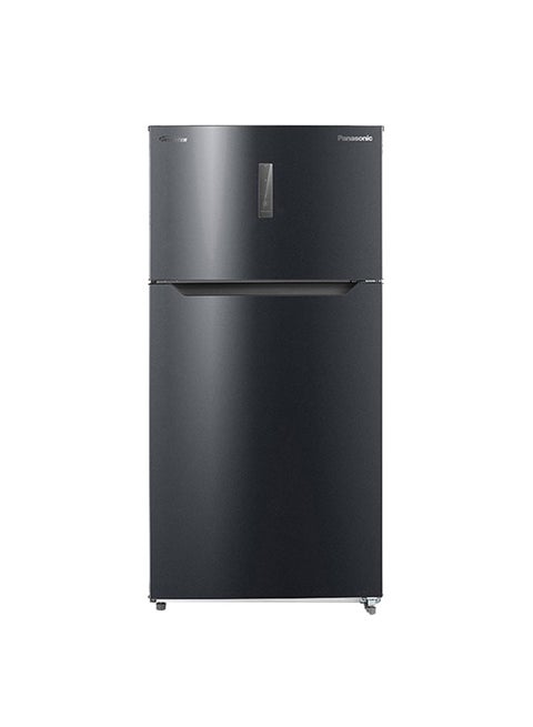 833L Gross Capacity - 650L Net Capacity, Double Door Top Freezer With Nutri Tafreez Technology, External Touch Control Panel, Surround Cooling, Dual Crisper With Humidity Control with Jumbo Freezer NR-BC833VS Dark Grey