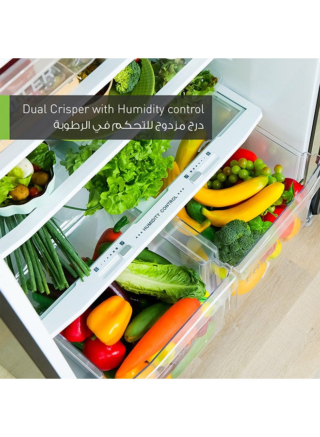 Panasonic - 833L Gross Capacity - 650L Net Capacity, Double Door Top Freezer With Nutri Tafreez Technology, External Touch Control Panel, Surround Cooling, Dual Crisper With Humidity Control with Jumbo Freezer NR-BC833VS Dark Grey - Image 1