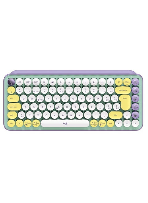 POP Keys Mechanical Wireless Keyboard With Customisable Emoji Keys, Durable Compact Design, Bluetooth Or USB Connectivity, Multi-Device, OS Compatible, US Layout Mint