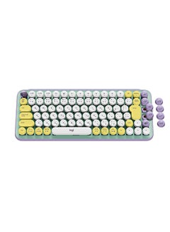 Logitech POP Keys Mechanical Wireless Keyboard With Customisable Emoji Keys, Durable Compact Design, Bluetooth Or USB Connectivity, Multi-Device, OS Compatible, US Layout Mint  - Image 3