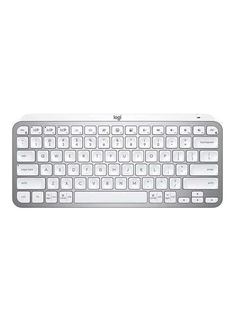 MX Keys Mini Minimalist Wireless Illuminated Keyboard, Compact, Bluetooth, Backlit, USB-C, Compatible With Apple macOS, iOS, Windows, Linux, Android, Metal Build, US Layout Grey