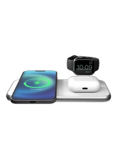 Aluminium 4-in-1 Wireless Charger with 45W USB PD Designed for Magsafe White