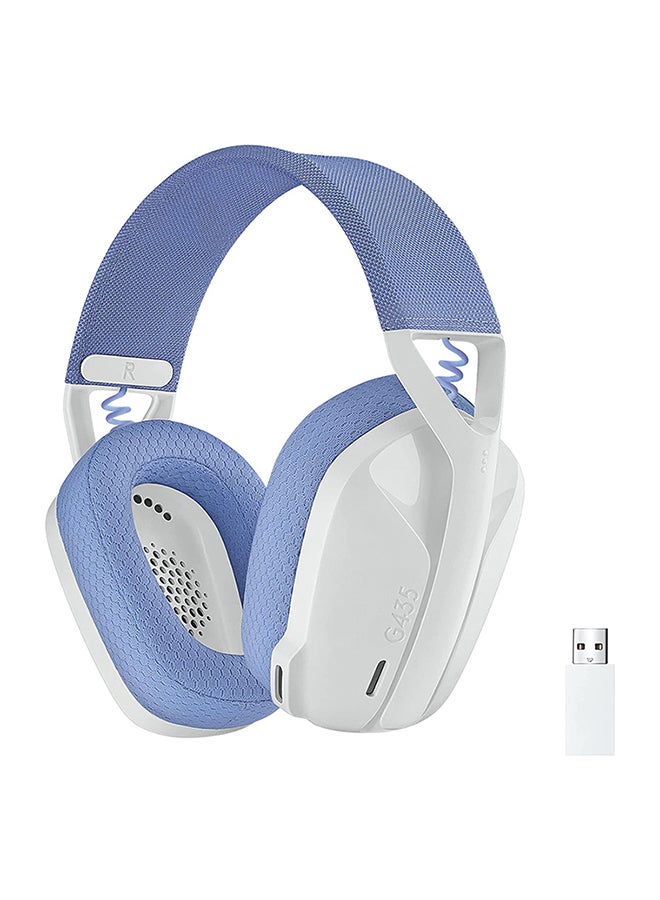 Logitech - G435 LIGHTSPEED and Bluetooth Wireless Gaming Headset - Lightweight Over-Ear Headphones, Built-In Mics, 18h Battery, Compatible With Dolby Atmos, PC, PS4, PS5, Mobile - Image 1