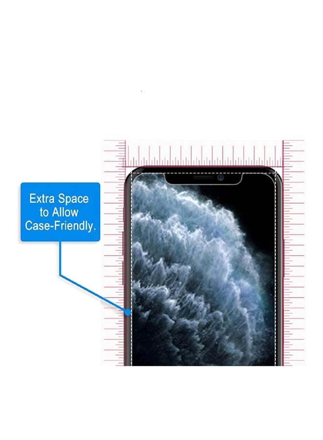 MARGOUN 2-Piece Tempered Glass Screen Protector For Apple IPhone 11 Pro Clear - Image 4