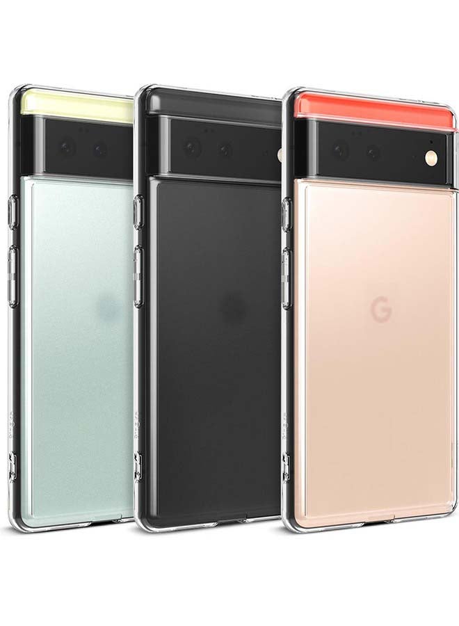 Ringke Fusion Matte Series Google Pixel 6 Case Heavy Duty TPU Shockproof Transparent - Clear - Image 1