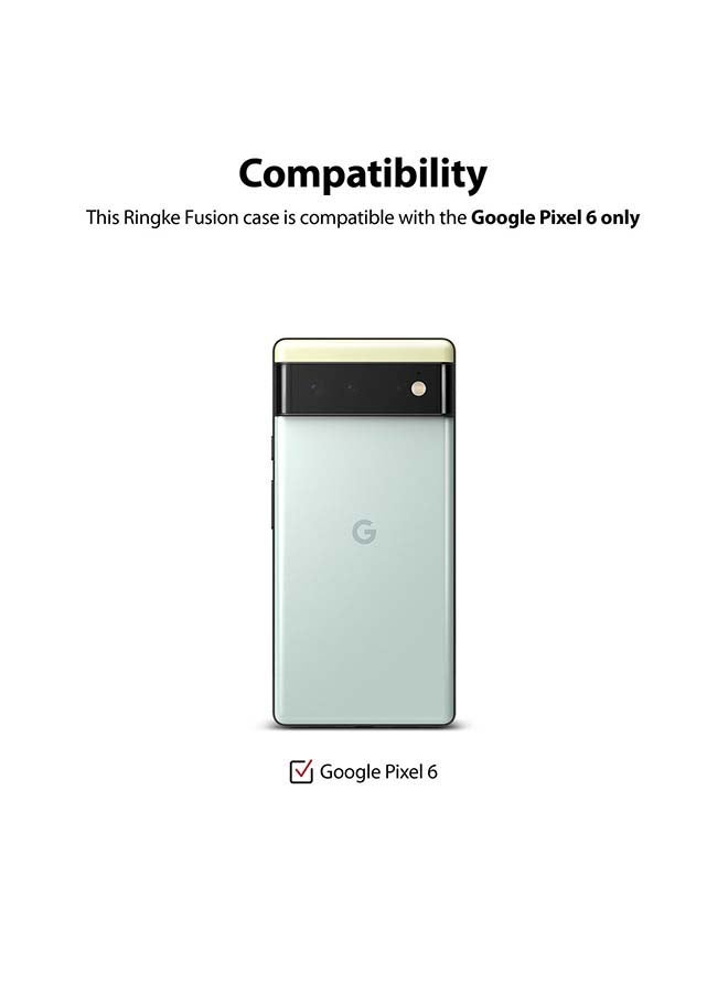 Ringke Fusion Matte Series Google Pixel 6 Case Heavy Duty TPU Shockproof Transparent - Clear - Image 2