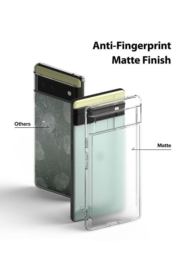 Ringke Fusion Matte Series Google Pixel 6 Case Heavy Duty TPU Shockproof Transparent - Clear - Image 3