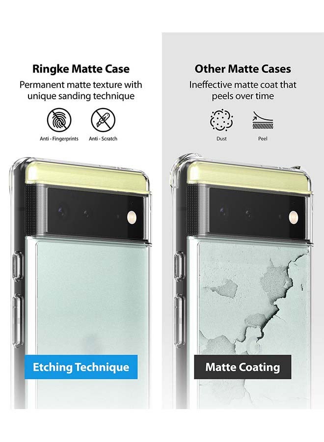 Ringke Fusion Matte Series Google Pixel 6 Case Heavy Duty TPU Shockproof Transparent - Clear - Image 4