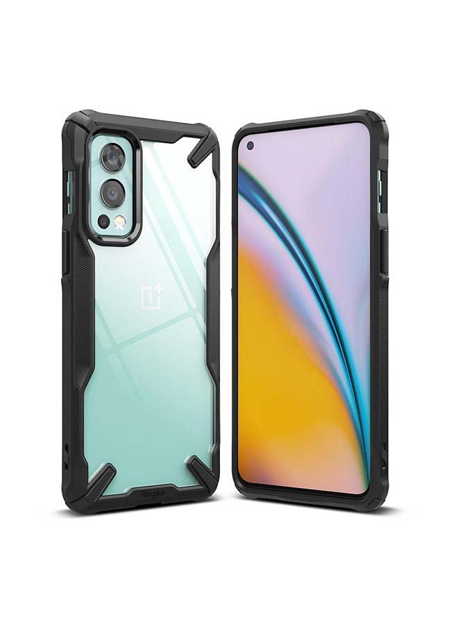 Ringke Fusion X Series OnePlus Nord 2 Case Hard PC Back Heavy Duty TPU Frame Cover - Black - Image 1