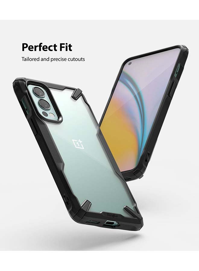 Ringke Fusion X Series OnePlus Nord 2 Case Hard PC Back Heavy Duty TPU Frame Cover - Black - Image 3