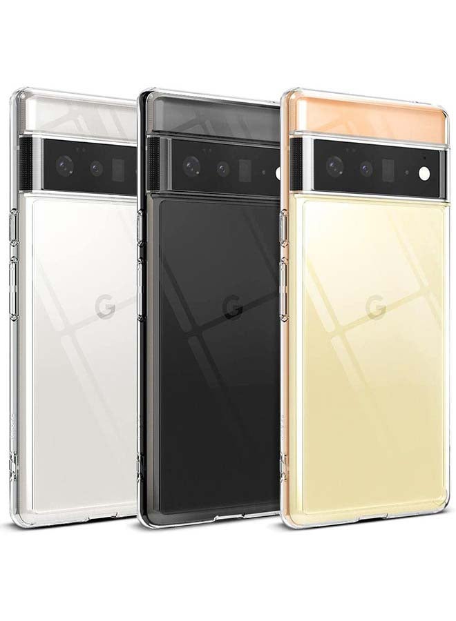 Ringke Fusion Matte Series Google Pixel 6 Pro Case Heavy Duty TPU Shockproof Transparent - Clear - Image 1