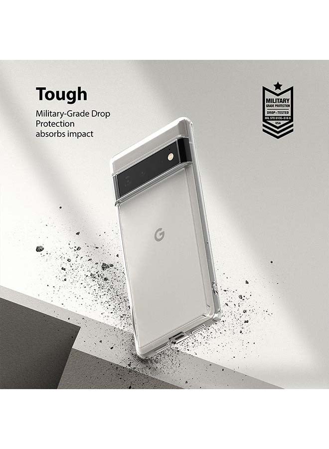 Ringke Fusion Matte Series Google Pixel 6 Pro Case Heavy Duty TPU Shockproof Transparent - Clear - Image 5