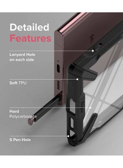 Ringke Fusion X Series for Samsung S22 Ultra Case Hard PC Back Heavy Duty TPU Frame Cover - Camo black  - Image 5