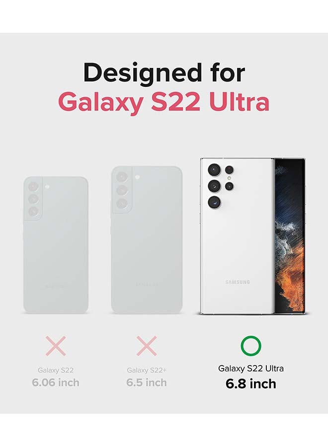 Ringke Fusion Series for Samsung S22 Ultra Case Heavy Duty TPU Shockproof Cover - Clear - Image 2