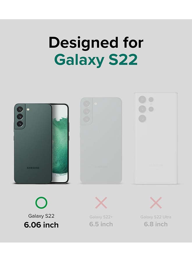 Ringke Fusion X Series for Samsung S22 Case Hard PC Back Heavy Duty TPU Frame Cover - Black - Image 2