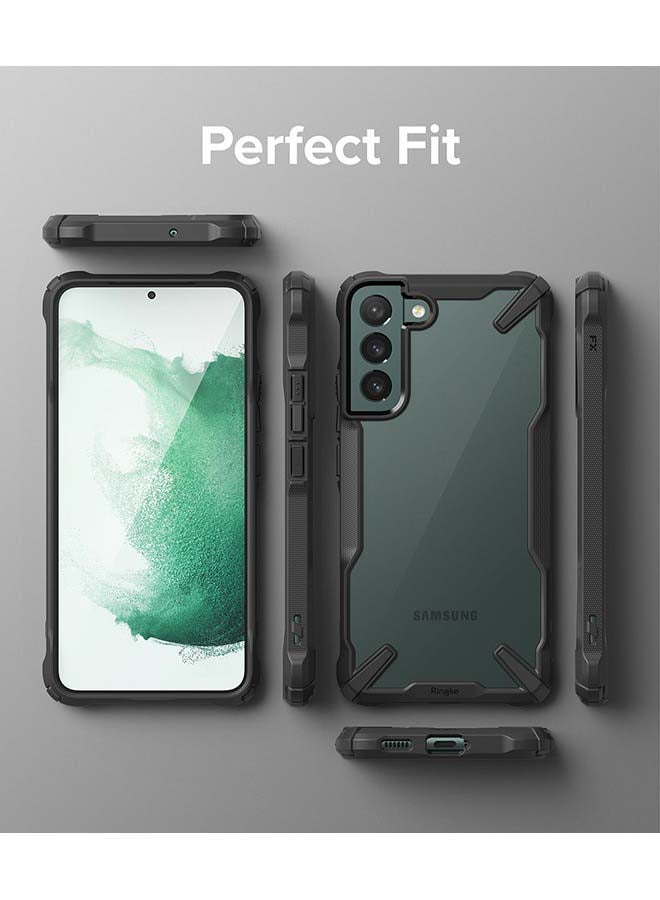 Ringke Fusion X Series for Samsung S22 Case Hard PC Back Heavy Duty TPU Frame Cover - Black - Image 5