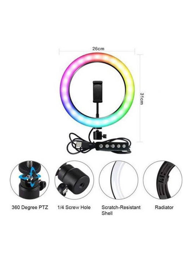 رينج لايت جميع الألوان لإضاءة مكملة جميلة 26 سم - Image 3