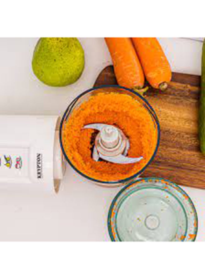 KRYPTON - Compact Multipurpose Chopper, Double Blade Assembly/ Suitable for Chopping and Mincing Vegetables, Fruits, Meat, Onion, Ice, etc./ Stainless Steel Blades for Fast and Effective Operation 500 ml 500 W KNMC6278N Clear/White/Red - Image 1