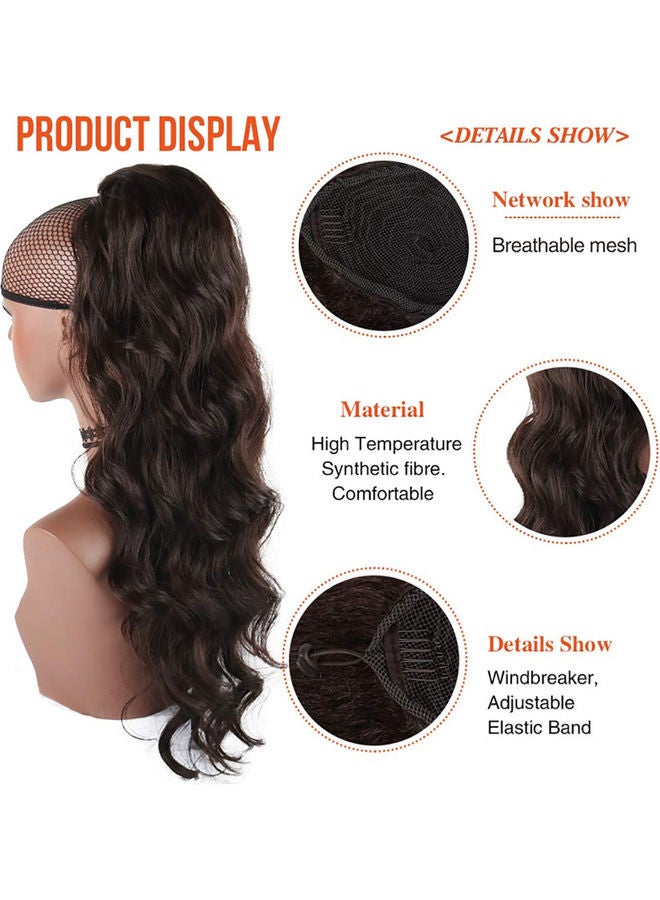 ماركة غير محددة شعر مستعار طويل مجعد، ذيل حصان كبير مموج  - Image 5