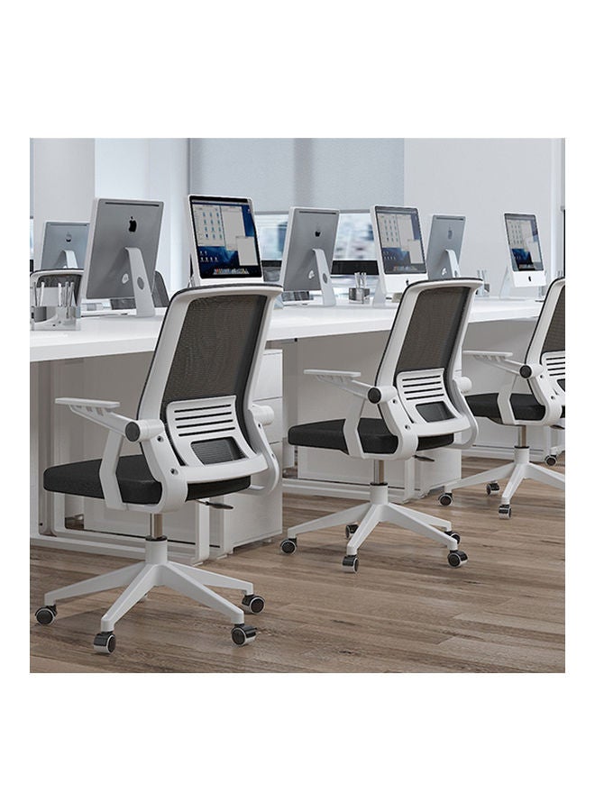 LIKEREGAL - Lifting And Rotating Mesh Latex Cushions Five- Wheels Seat white 96x60x60cm - Image 1