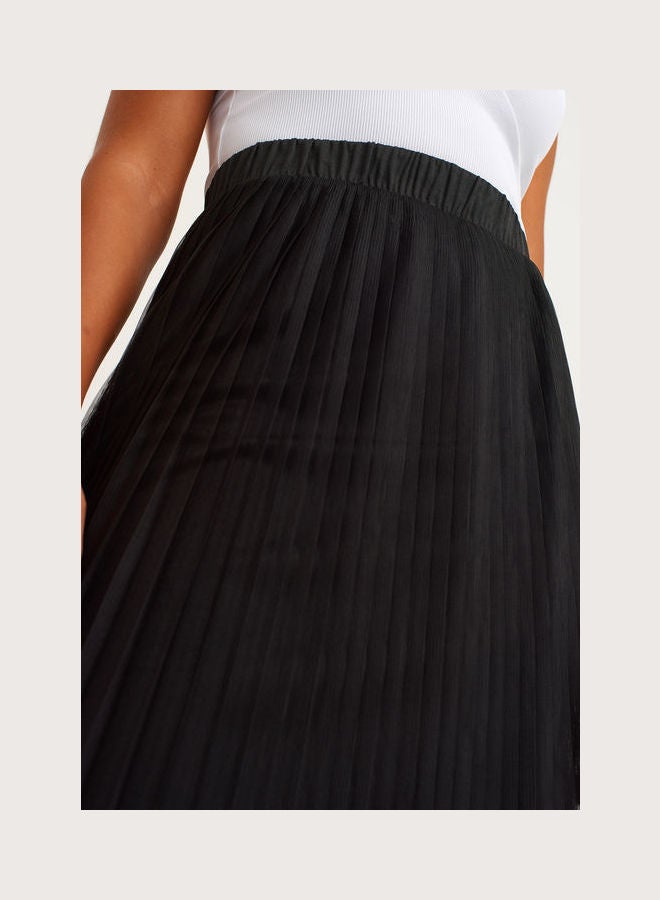 OXXO Pleated Tulle Skirt Dot Comb  - Image 3