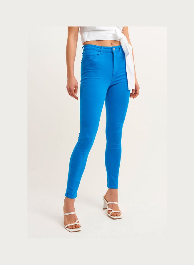 OXXO Cotton Carrot Fit Pants Antik Pool  - Image 2