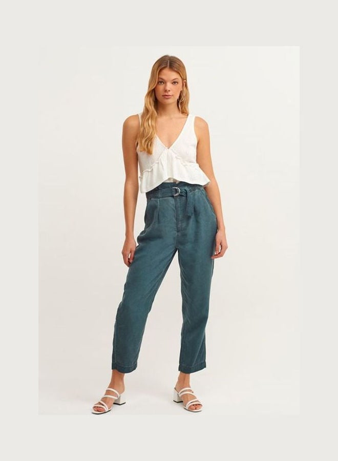 OXXO Cotton Carrot Fit Pants Green  - Image 3