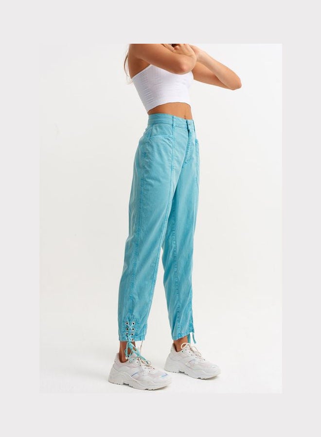 OXXO Cotton Carrot Fit Pants Blue  - Image 2