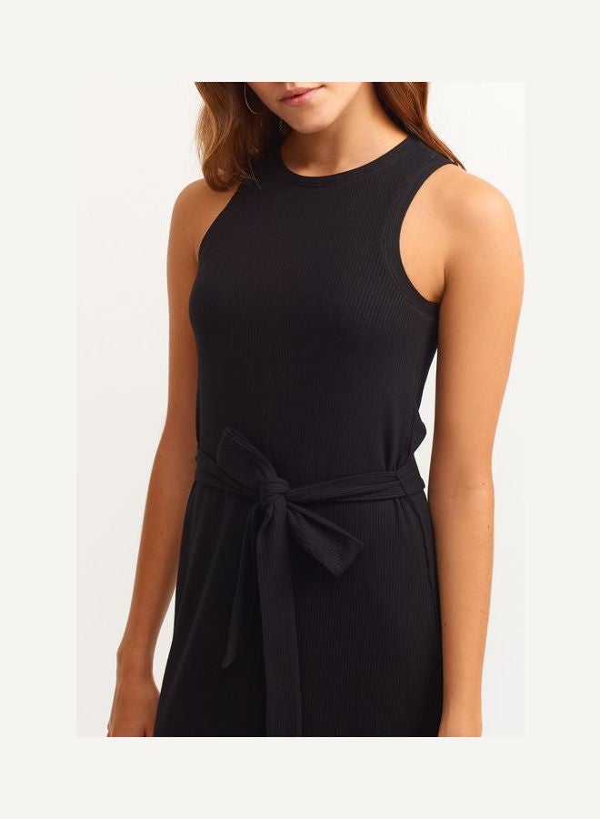 OXXO Cut Out And Slit Detailed Dress Black  - Image 2
