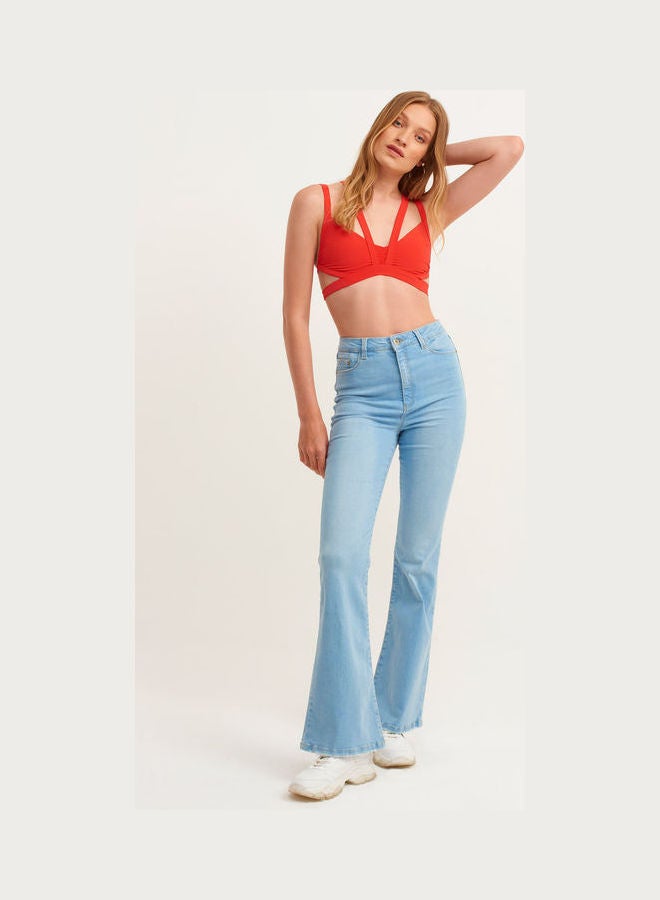 OXXO - Bustier With Lace Detail Red - Image 1