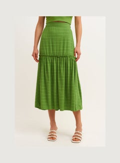 Ruffle Detailed Skirt Green