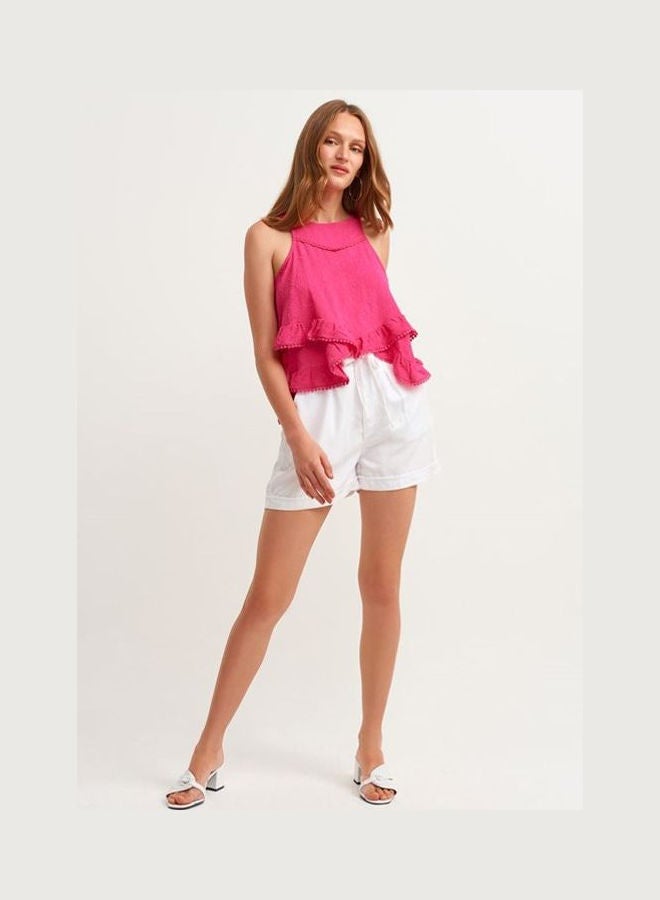 OXXO Padded Tunic With Fashionable  Details Pink  - Image 3