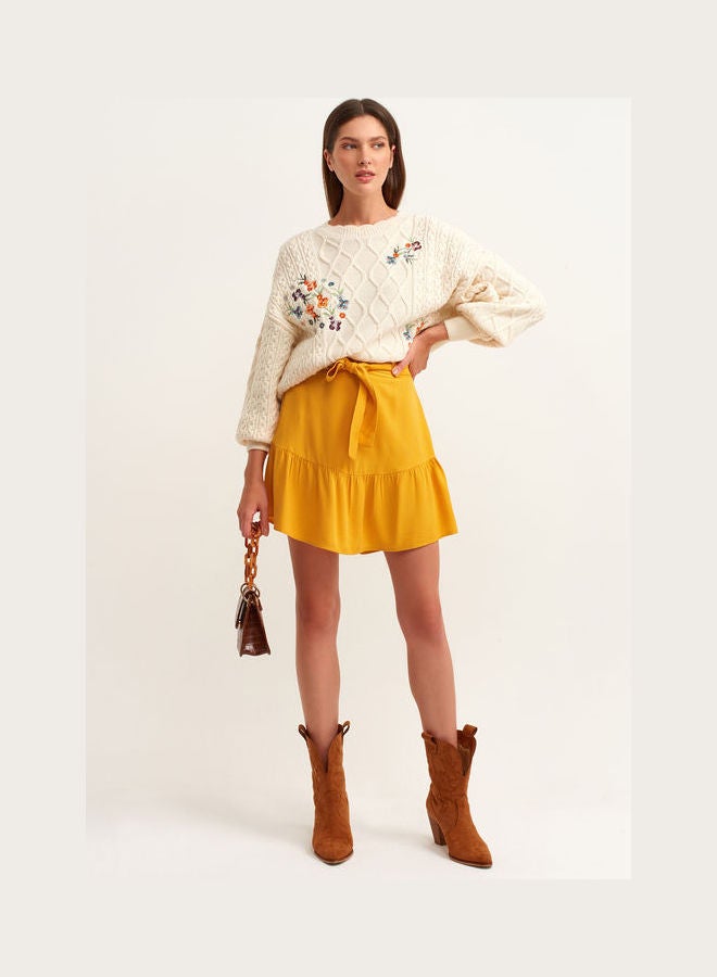 أو إكس إكس أو تنورة مربوطة بتفاصيل - Image 1