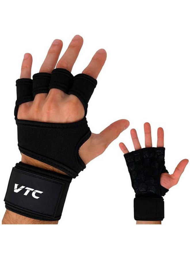 في تي سي Training Weight Lifting Fitness Gloves with Wrist Support - Silicone Liner for Strong Grip.  - Image 1