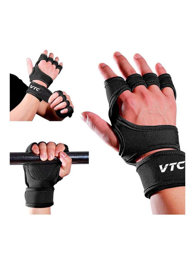 في تي سي Training Weight Lifting Fitness Gloves with Wrist Support - Silicone Liner for Strong Grip.  - Image 2